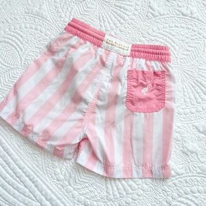 The Beaufort Bonnet Company Pink Stripe Swim Shorts